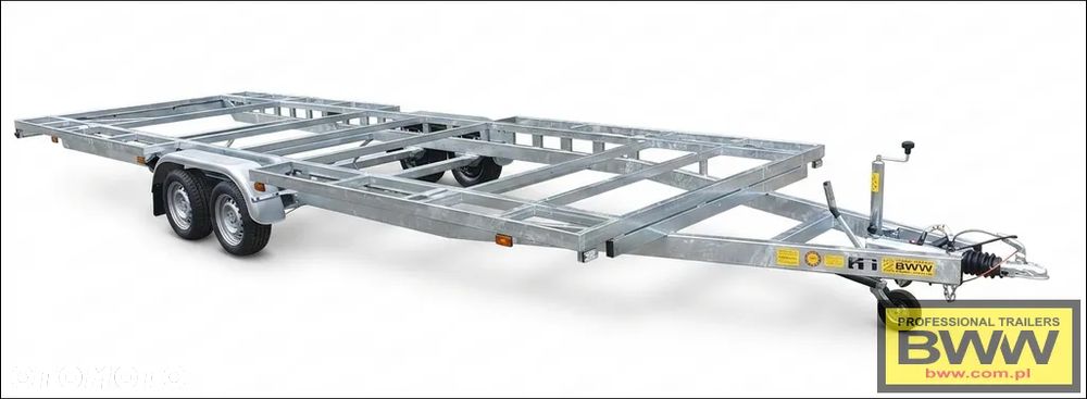 BWW Nowa przyczepa platforma 7,2m DMC do 3,5t. podwozie pod domek mobilny Tiny house - 1