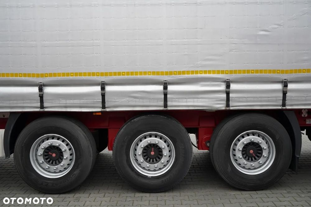 Wielton FIRANKA STANDARD / MULDA DO STALI - 9 M / OŚ PODNOSZONA / SAF / MAŁO UŻYWANA - 19