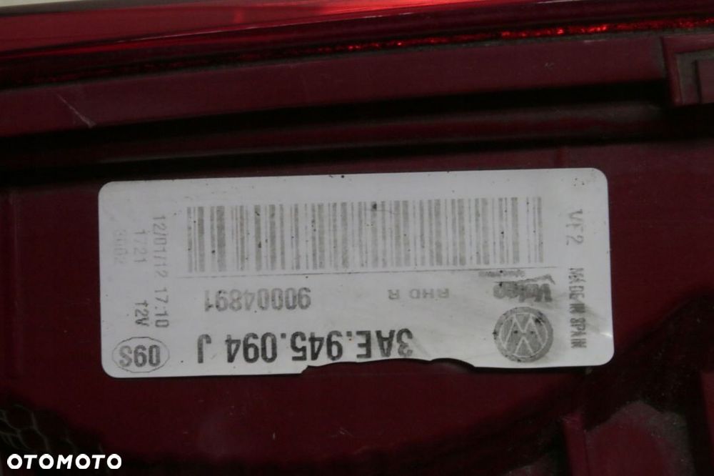 lampa klapy VW Passat B7 sedan - 6