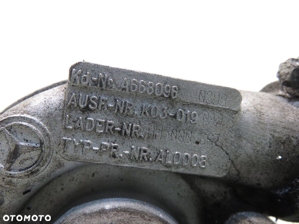 TURBOSPRĘŻARKA MERCEDES W168 A 160 CDI A6680960299 K03019 - 4