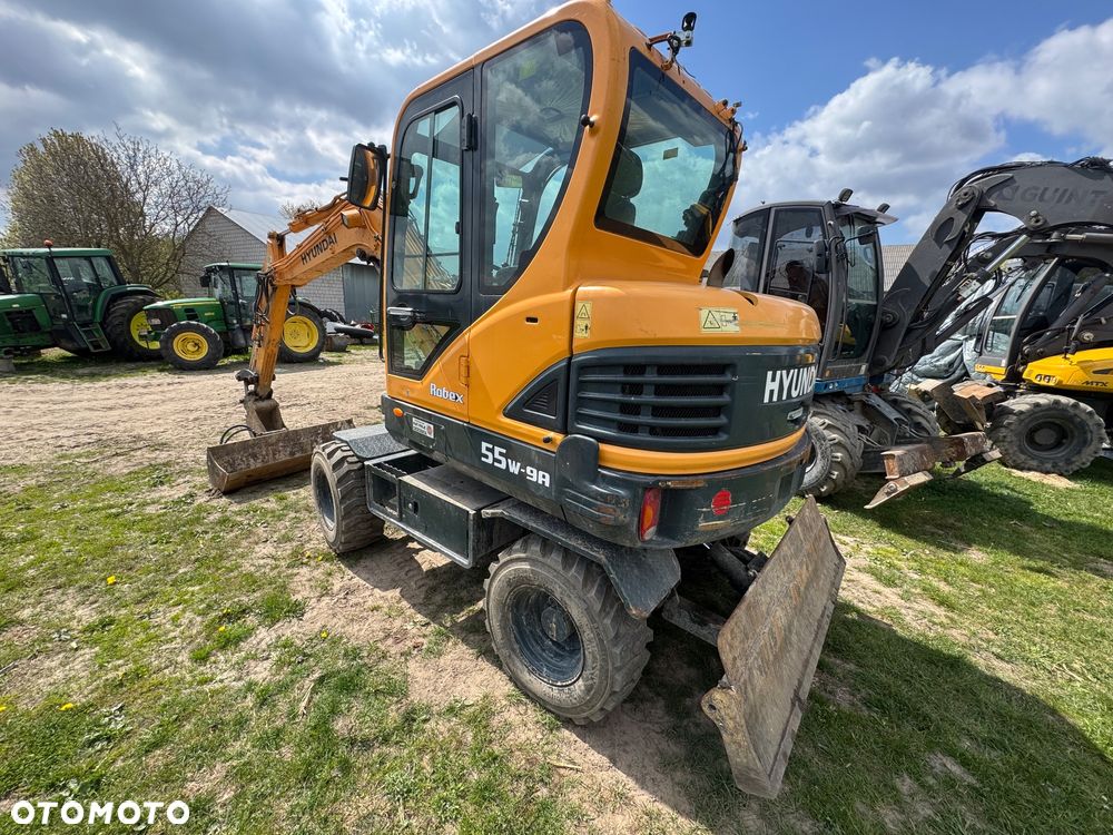 Hyundai Robex 55W-9A Minikoparka Kołowa Super Stan jak Volvo EW60 - 2