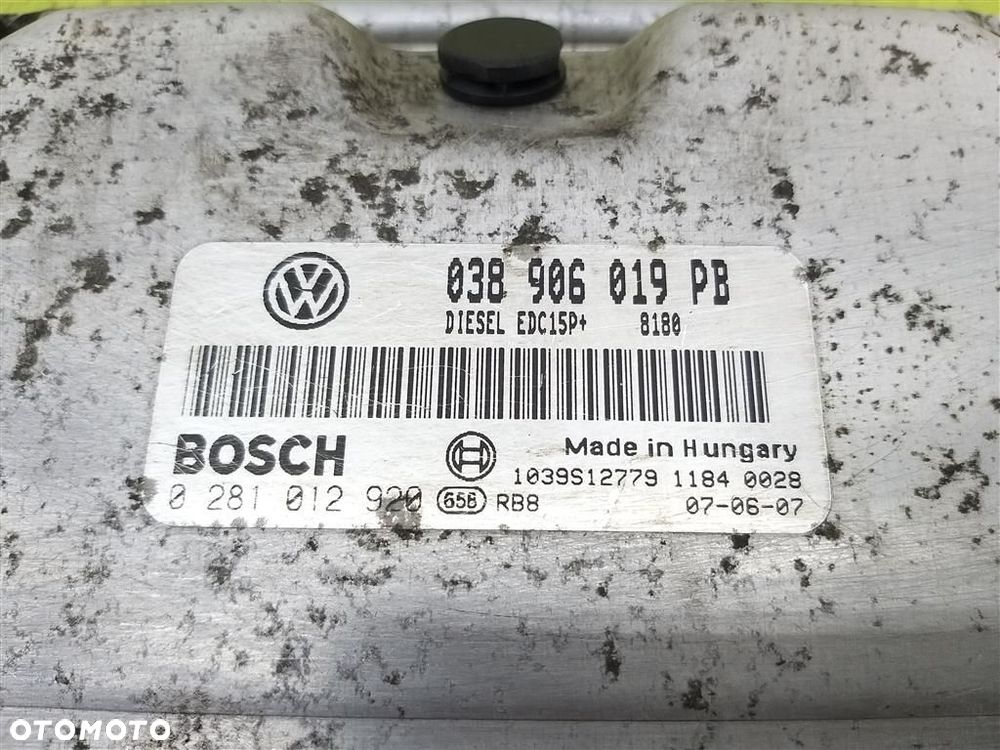 Komputer sterownik silnika Skoda Octavia I 1996-2011 1,9 TDI 038906019PB - 3