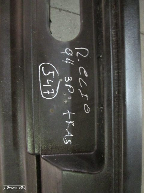 Parachoques PC547 RENAULT CLIO 1994 3P PRETO TRAS - 1