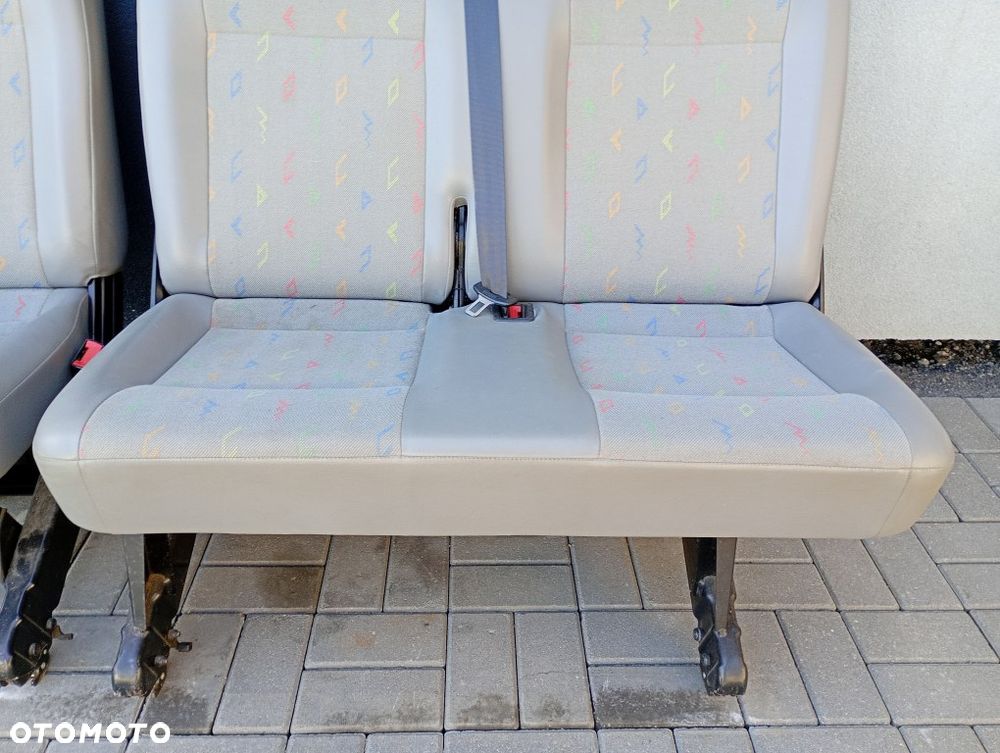 Kanapa Tył Siedzenie II Rząd Ławka Fotel Vw Transporter Caravelle T5 - 6
