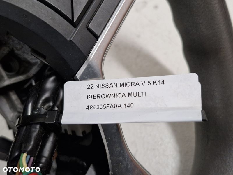 NISSAN MICRA K14 V 5 KIEROWNICA MULTIFUNKCJA 484305FA0A - 6