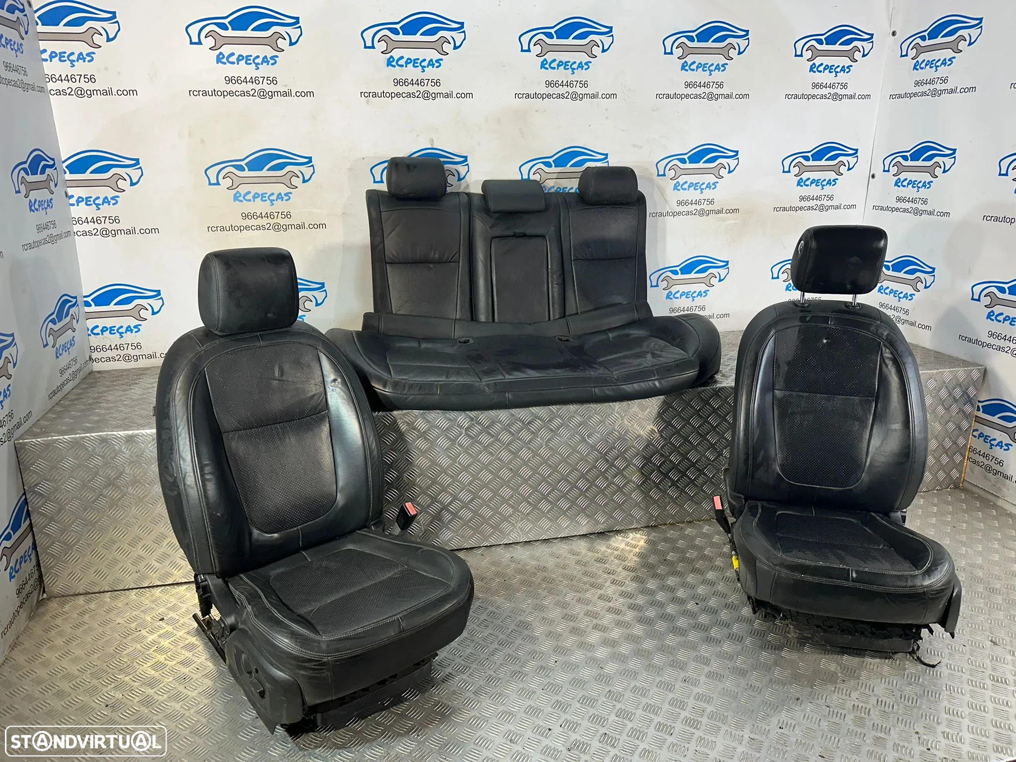 Conjunto Bancos Pele Frente Frontal Tras Traseiro Jaguar XF X250 2007 - 2015 - 3