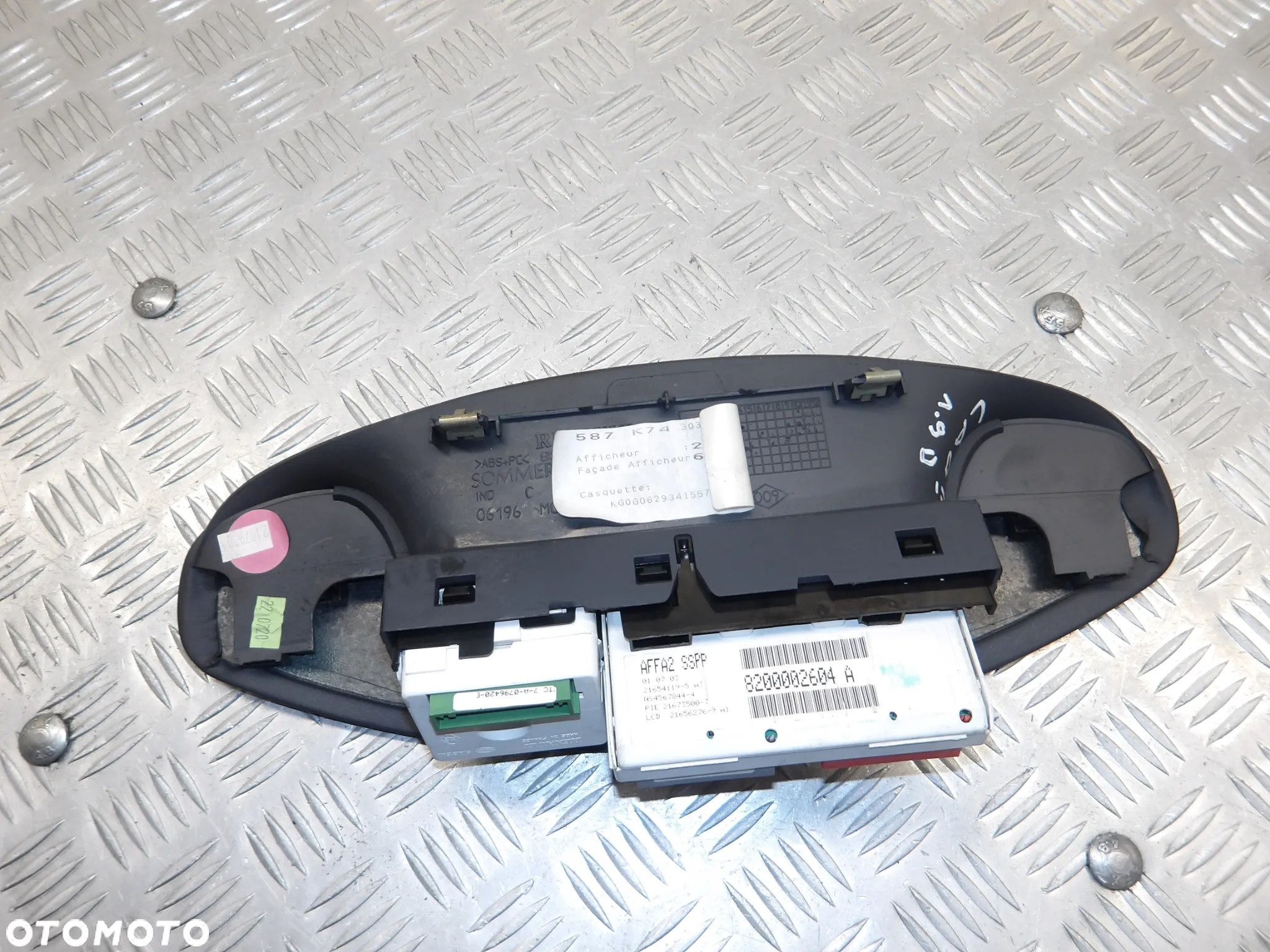 RENAULT LAGUNA II KOMBI 1.9D WYŚWIETLACZ ZEGAREK 8200025909 - 3