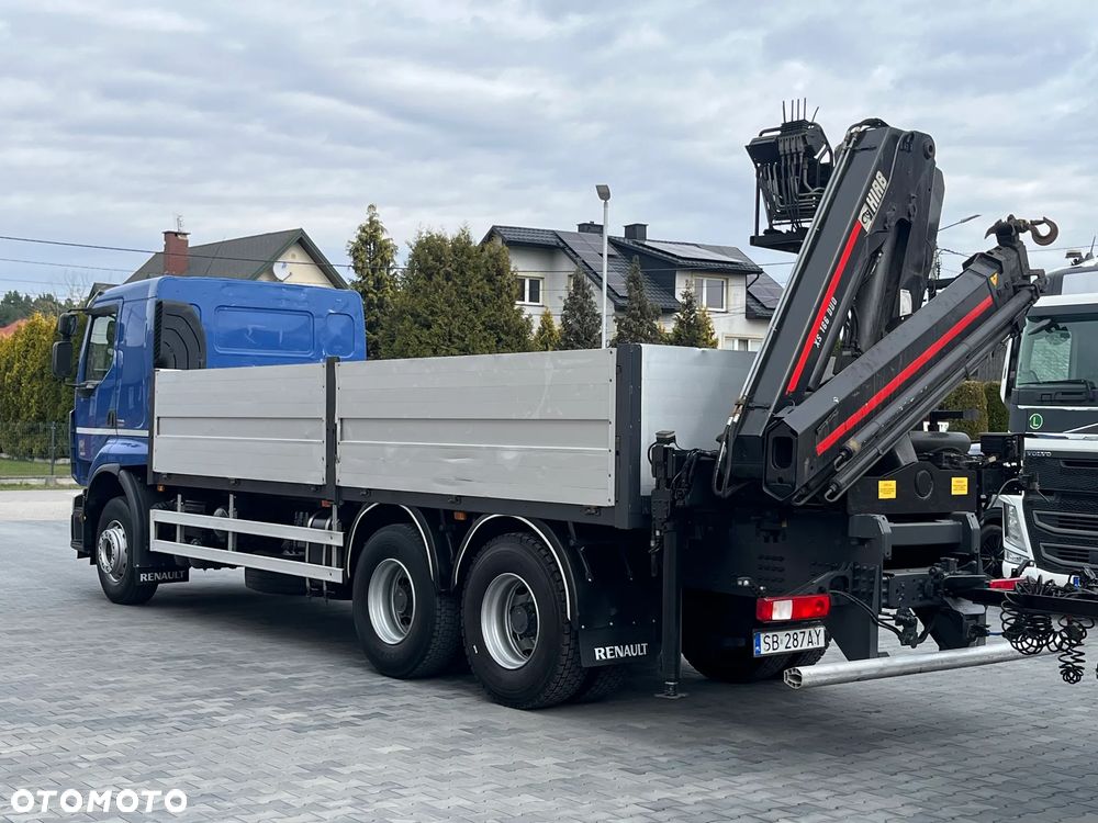 Renault ZESTAW- PREMIUM LANDER 460DXI / 6X4/ HDS HIAB 166 B-3 DUO- 12,5m / NOWE OPONY + PRZYCZEPA GNIOTPOL - 10