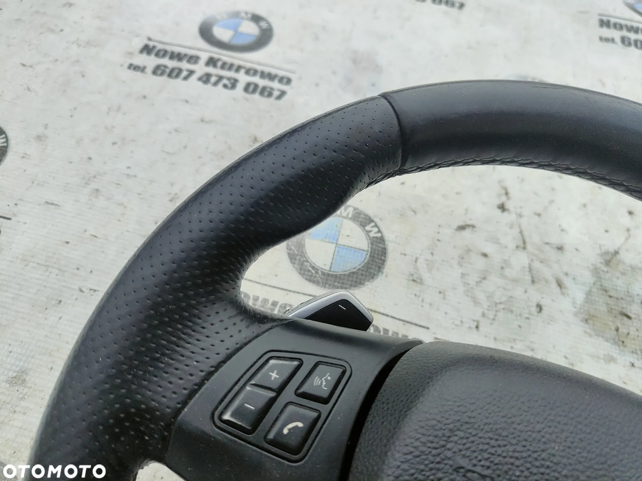 BMW E81 E82 E87 E88 E90 E91 E92 E93 Kierownica M-Pakiet poduszka łopatki z łopatkami - 8