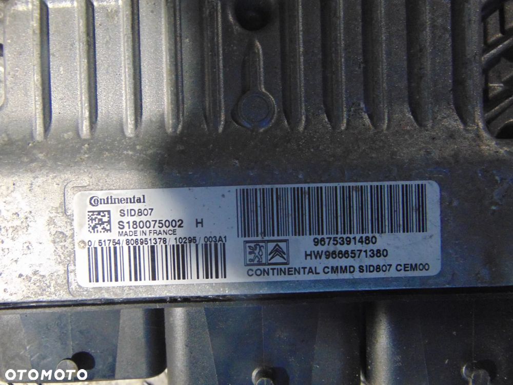 Sterownik silnika citroen c5 x7 1,6 hdi 9675391480 - 2