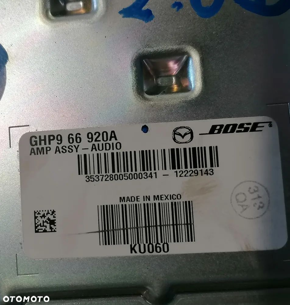 MAZDA 6 GJ 13r WZMACNIACZ RADIA GHP966920A - 3
