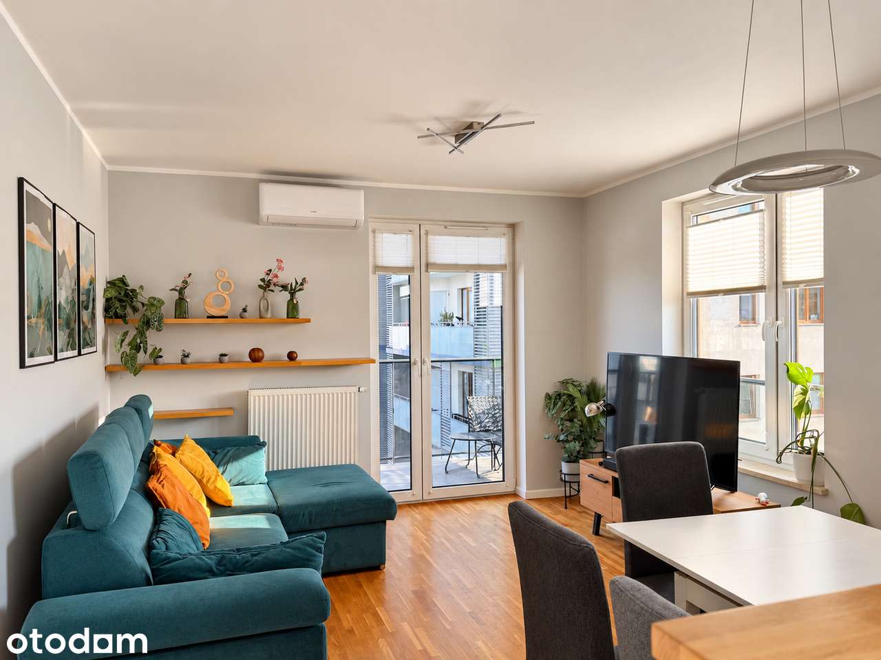 Jasne 2 pokoje 55 m² | klimatyzacja | 2 balkony | przy metrze i lesie