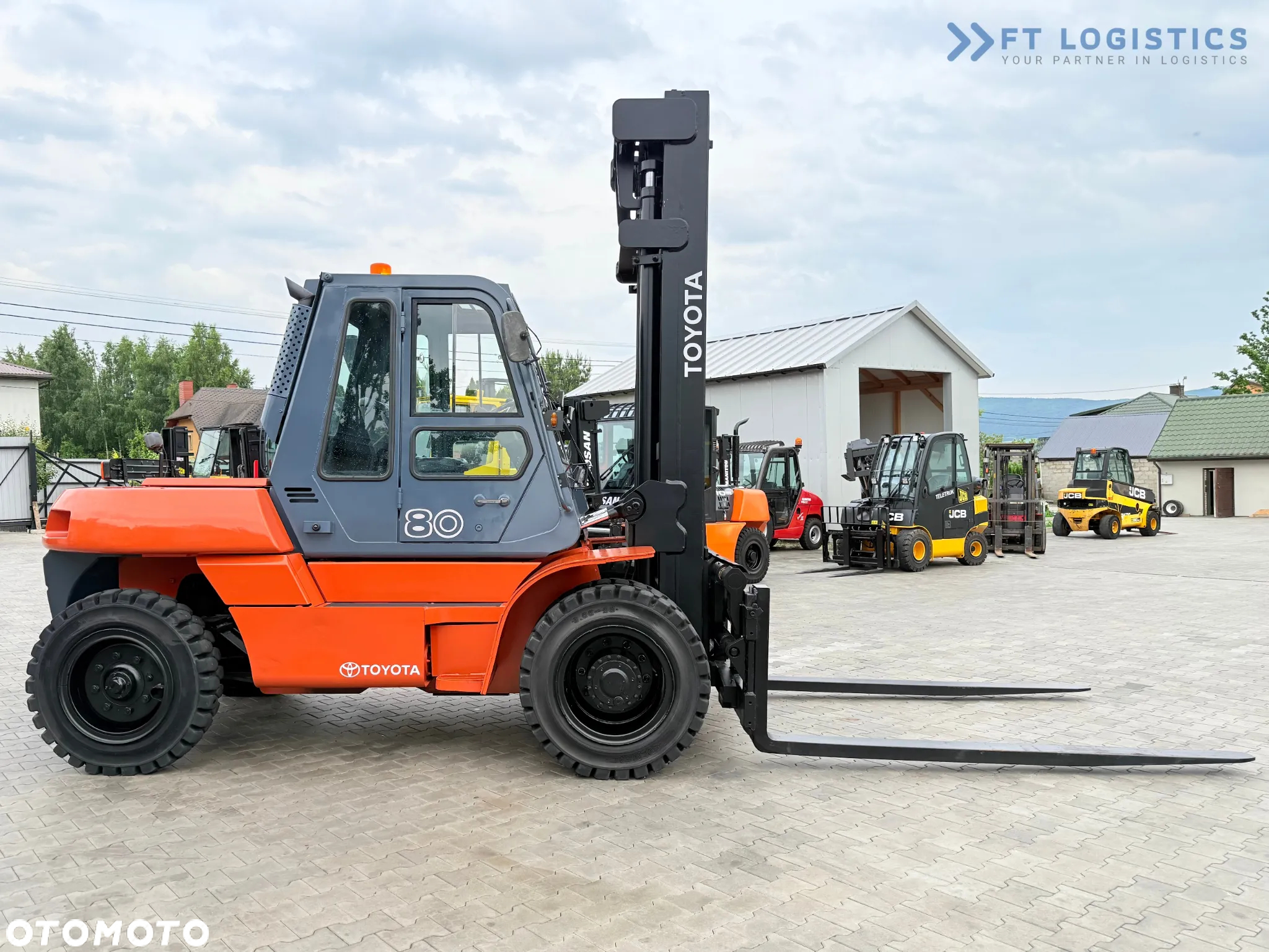 Toyota 60-5FD80 / DIESEL / DUPLEX - 4500MM / NOWE OPONY / KABINA OGRZEWANA / 8 TON / UDT / STAN IDEALNY - 14