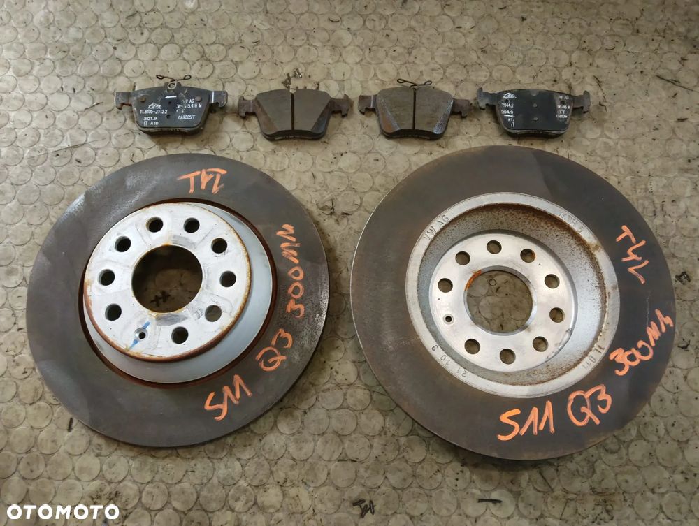 3Q0615601A 3Q0615416A tarcze klocki tyl 300MM VW Passat B8 Q3 83A czesci - 1