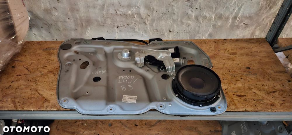 VW Caddy 2K III 2003- Plansza drzwi przednia lewa Podnośnik szyby przód lewy Silniczek podnośnika Głośnik drzwi Moduł Sterownik 1K0959793C 1T0959701 EUROPA - 1