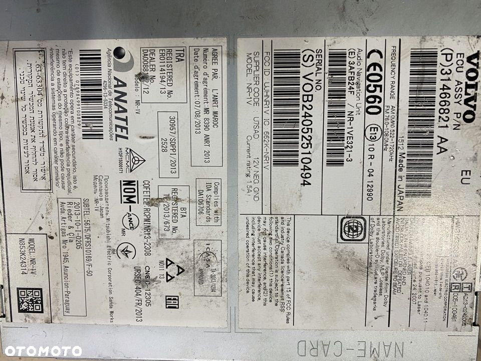 VOLVO radio nawigacja 31328811 31444011 31466821 - 4