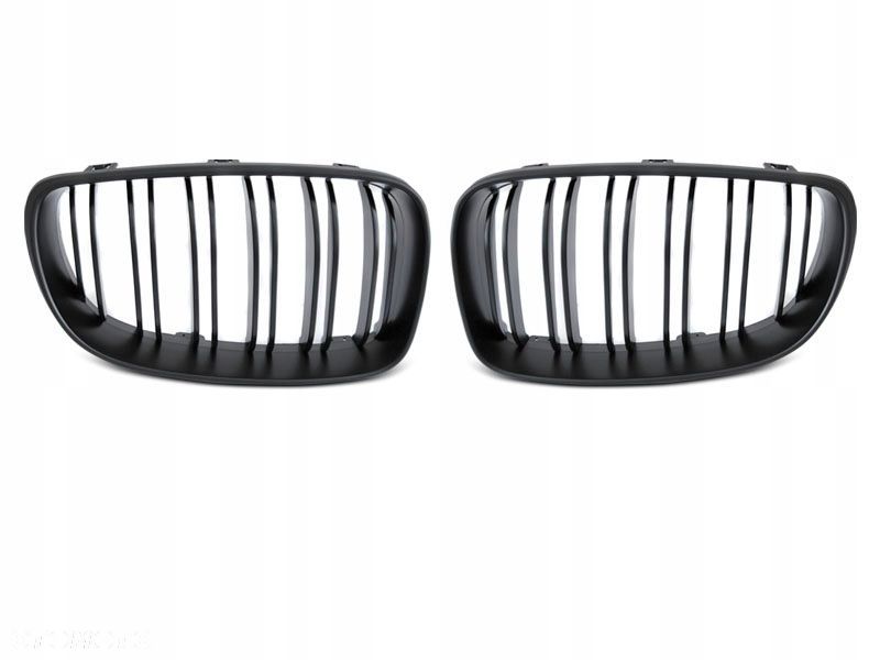 Atrapa Grill Nerki Kratki kpl Tuning Black Mat Bmw 1 e81 e82 e87 e88 Lci Fl - 1