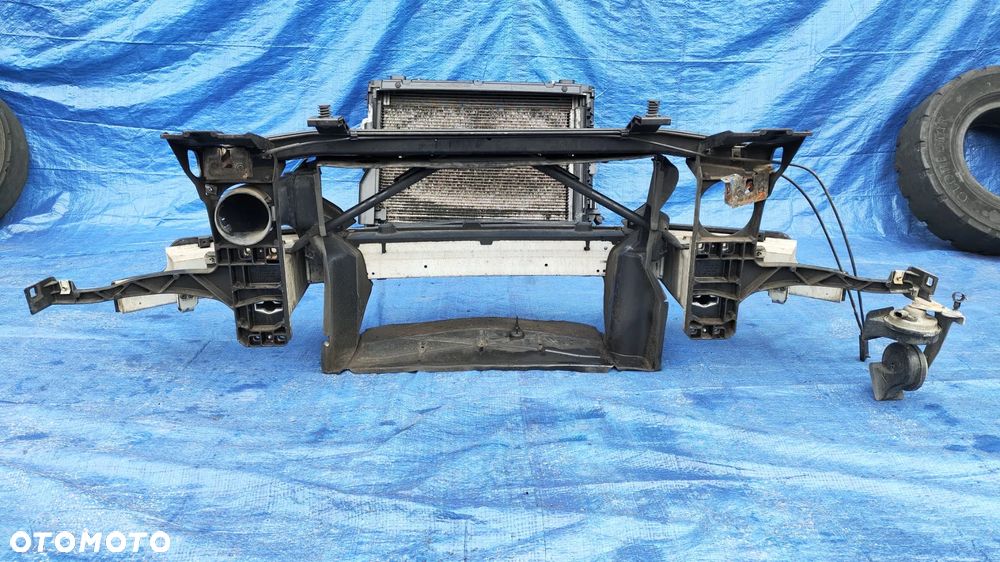 PAS PRZEDNI WZMOCNIENIE BELKA PRZÓD CHŁODNICA WODY KLIMATYZACJI WENTYLATOR KOMPLET BMW E63 E64 LCI LIFT 3.0i N53 - 6