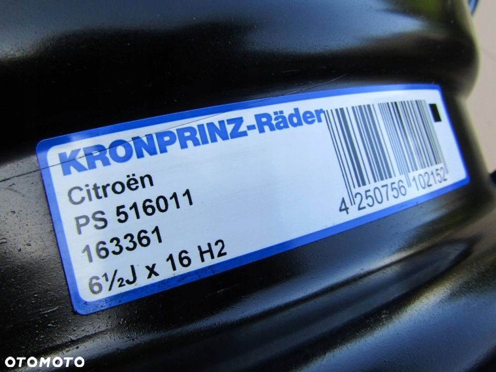 4x Felgi Stalowe 16 Peugeot 307 308 Partner II Citroen DS3 C4 C5 Berlingo II 6,5 j 4x108 ET26 piasta 65,1 mm - 12