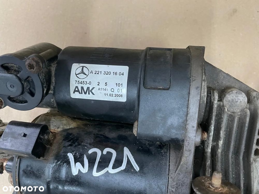 MERCEDES S W221 SPRĘŻARKA KOMPRESOR ZAWIESZENIA A2213201604 - 3
