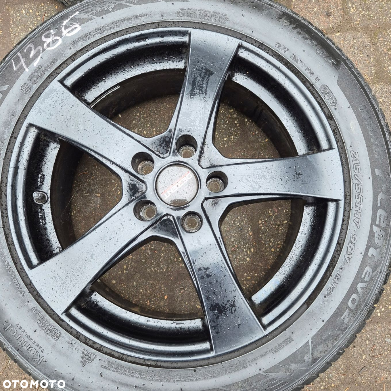 ZIMA KOŁA 17 SKODA SUPERB OCTAVIA W PASSAT TOURAN SHARAN T-ROC 215/55 R17 - 2