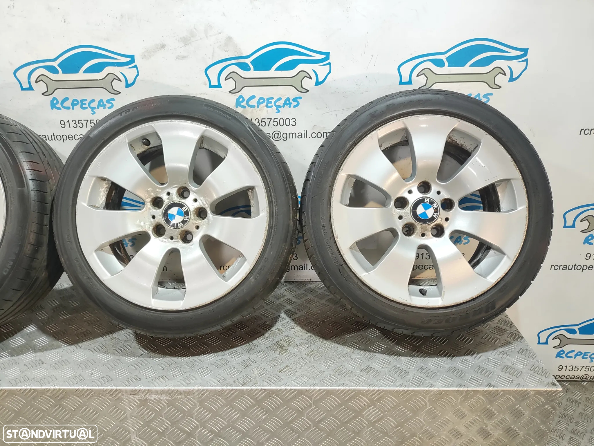 Conjunto Jantes 17 Originais BMW Serie 3 E90 8J ET34 5x120 - 4