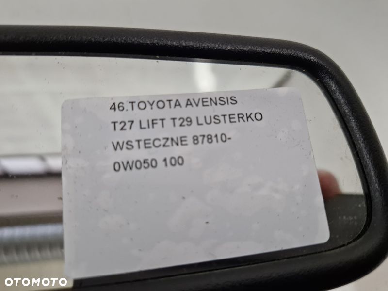 toyota avensis t27 lift t29 lusterko wsteczne cofania wewnętrzne 87810-0w050 - 3