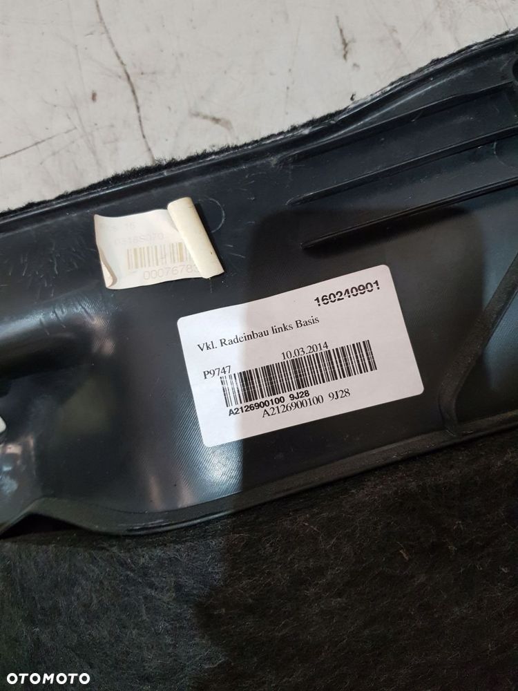 boczek tapicerka bagażnika a2126903641 mercedes e-klasa w212 lci kombi 4szt - 12