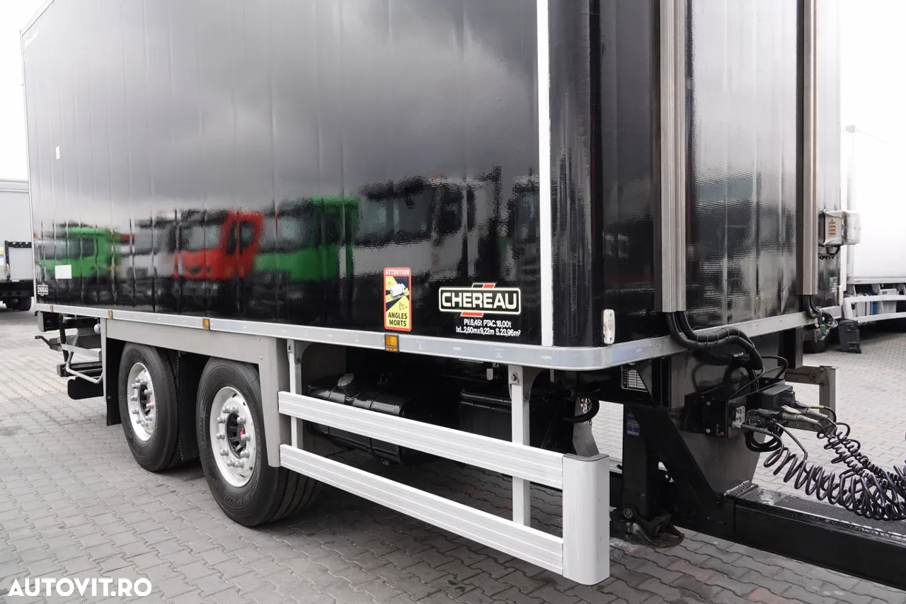 Renault T 480 / 6X2 / SET TANDEM - FRIGORIFER / TRANSPORT SUPRA 1150 MT / LIFTARE / + REMORCA CHERAU / ANVELOPE 100% / ALIEIE / SAF / DUPA CONTRACTUL DE SERVICE GOLDEN - 12