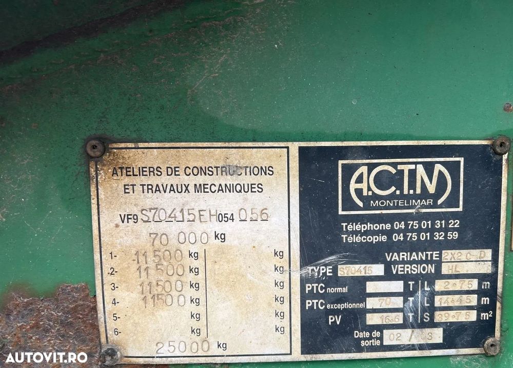 ACTM Trailer 4 axe - 6