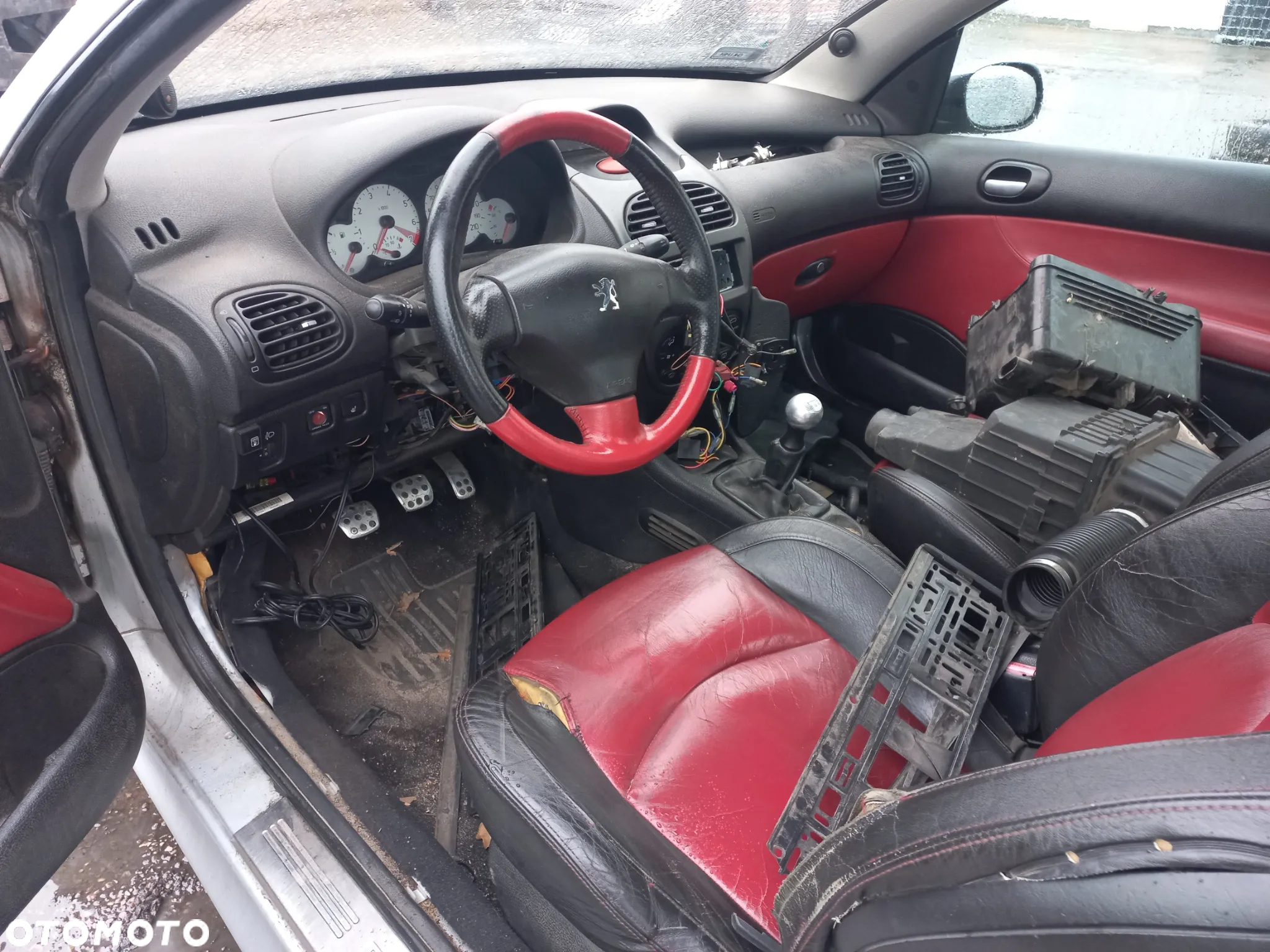 Peugeot 206CC 2.0 benzyna 02r EZR wszystkie części maska zderzak drzwi - 6