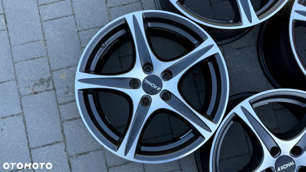 Alufelgi r17 5x112 koła aluminiowe ET35 8J Mercedes Audi Seat VW Skoda felgi Ronal r56 KBA48936 - 4