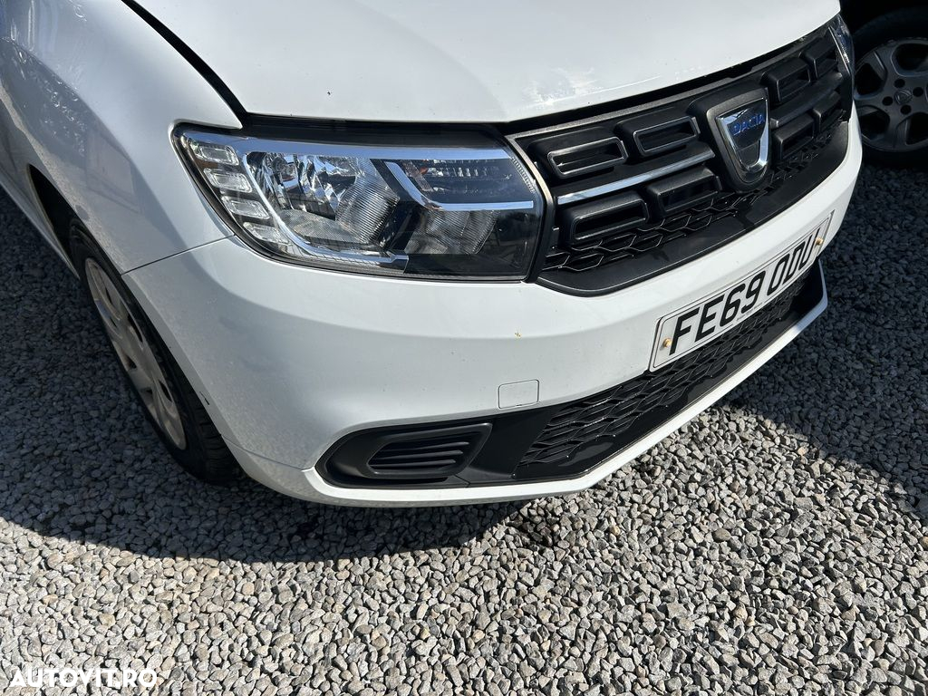 Bara fata Dacia Sandero 2 Facelift 2016 - 2020 ALB (1327) model fara spalatoare far - 2