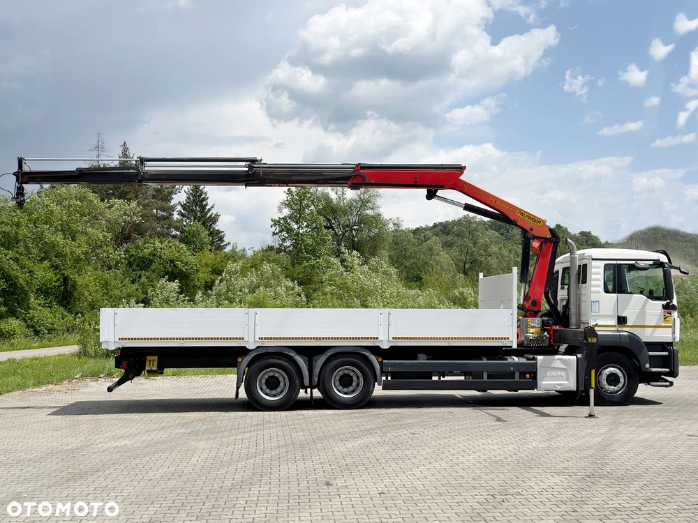MAN TGS 26.360 * SKRZYNIA 7,60 m + PK 18002 - EH B + PILOT * 6x4 * STAN BDB - 5