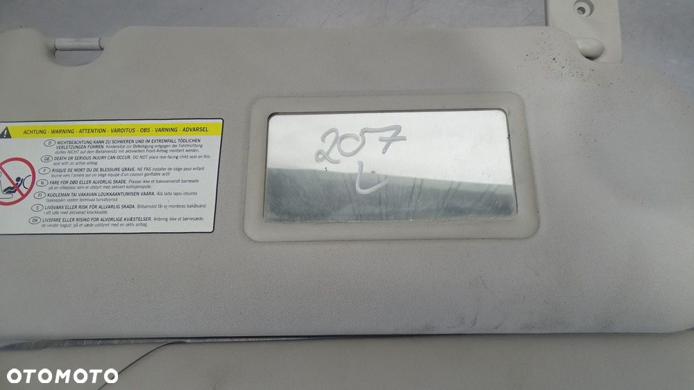 OSŁONA PRZECIWSŁONECZNA KPL PEUGEOT 207 1.6VTI SW - 4