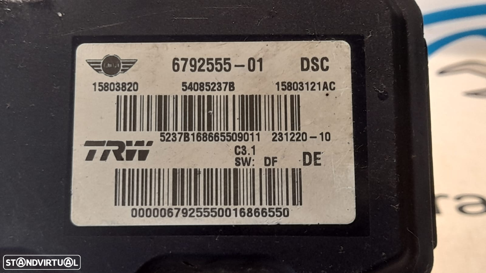 ABS MODULO BLOCO HIDRAULICO MINI COOPER R56 34516798847 6798847 6792555 R56 LCI CLUBMAN R55 R55 LCI CABRIO R57 R57 LCI - 7