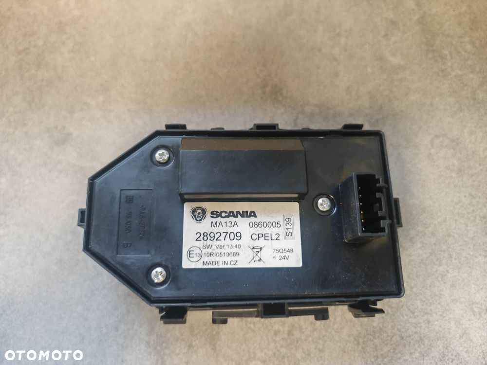 PANEL STEROWANIA ŚWIATEŁ PRZYCISKI SCANIA NTG 2892709 - 2