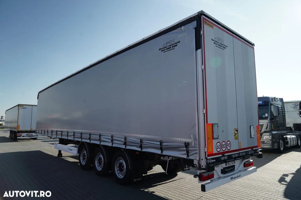 Wielton CORTINĂ STANDARD WIELTON / ACOPERIȘ LVT / SISTEM BDE - STALPINI CULISANTI / AXĂ RIDICABILĂ / PUȚIN FOLOSIT - 5