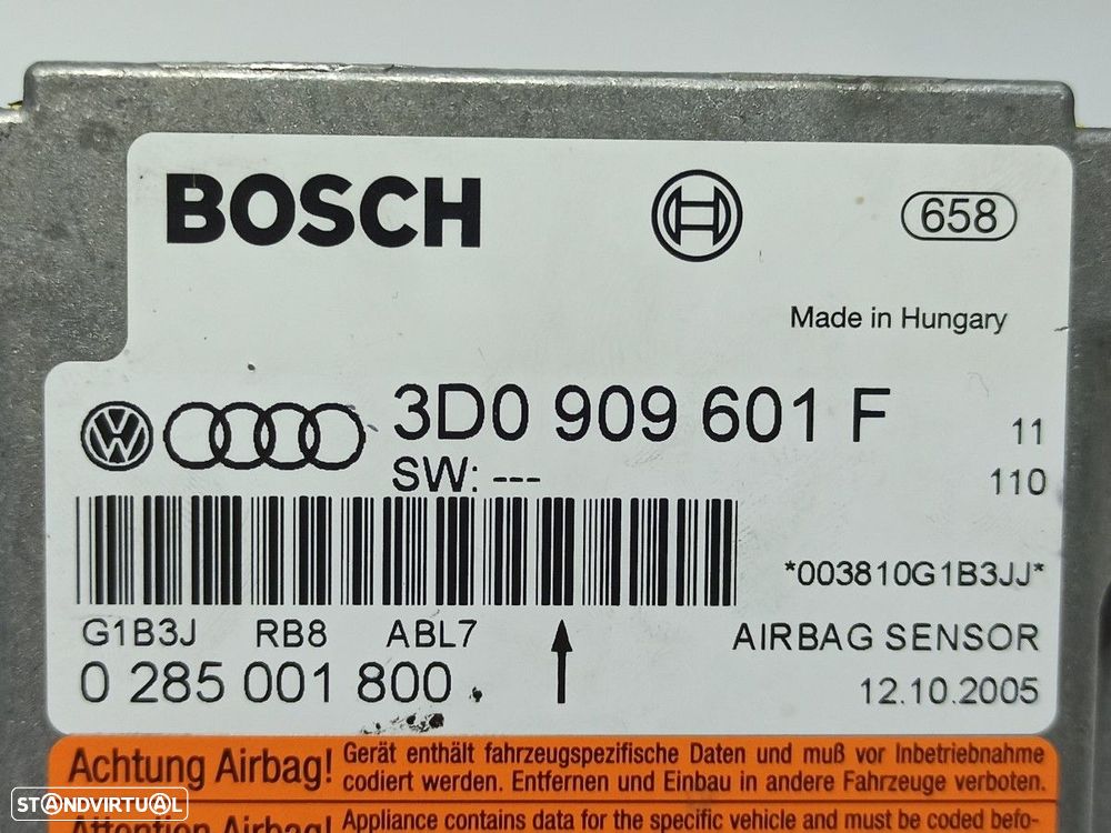 CENTRALINA DE AIRBAG VOLKSWAGEN TOUAREG (7LA) TDI R5 - 3