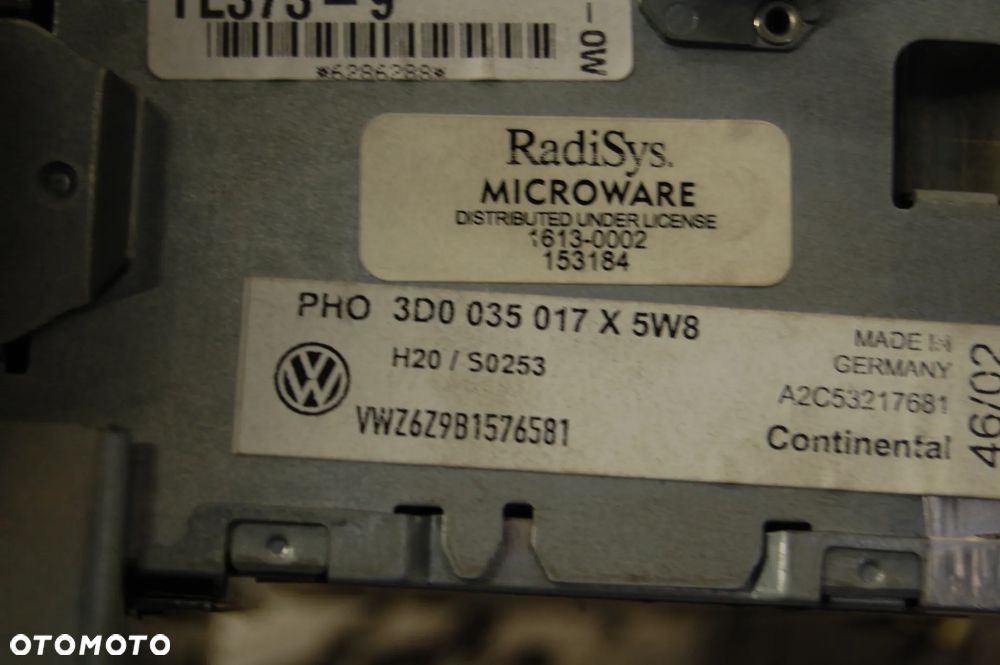 RADIO NAWIGACJA 3D0035017X VW PHAETON - 5