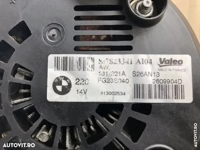 Alternator generator bmw 7 pk F01 F10 F07 F11 X5 e70 x6 e71 730d 740d N57 245 Hp 306hp 299hp x6 dinam - 4