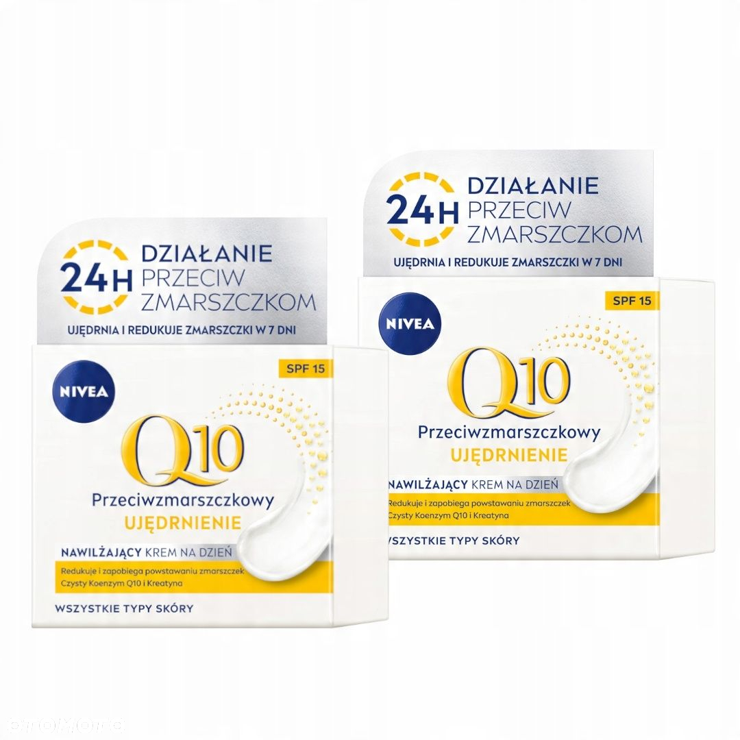 Krem przeciwstarzeniowy do twarzy Nivea Q10 UJĘDRNIENIE 15 SPF dzień 50ml - 10