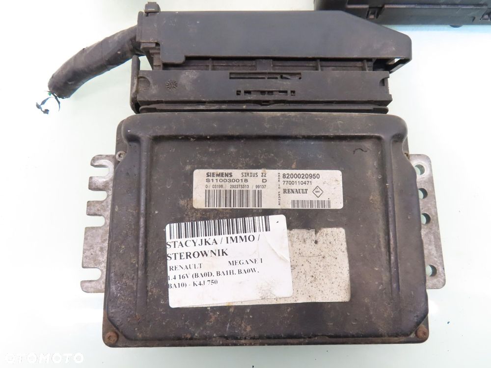 STACYJKA STEROWNIK RENAULT MEGANE I 1.4 16V S110030018D 8200020950 - 7