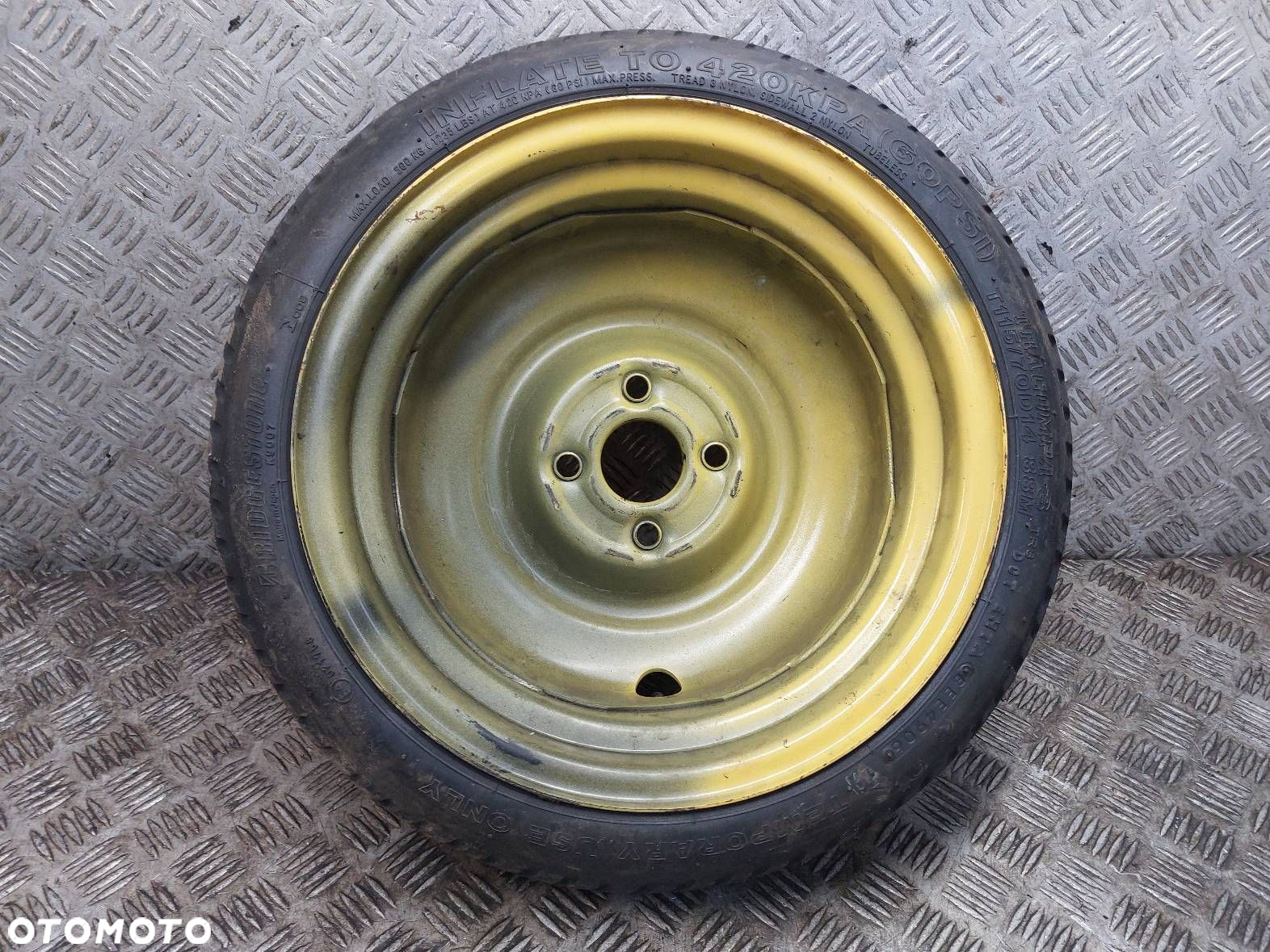 KOŁO FELGA OPONA DOJAZDÓWKA 4X100 4Jx14 FI56,1 115/70R14 HONDA CITY IV - 4