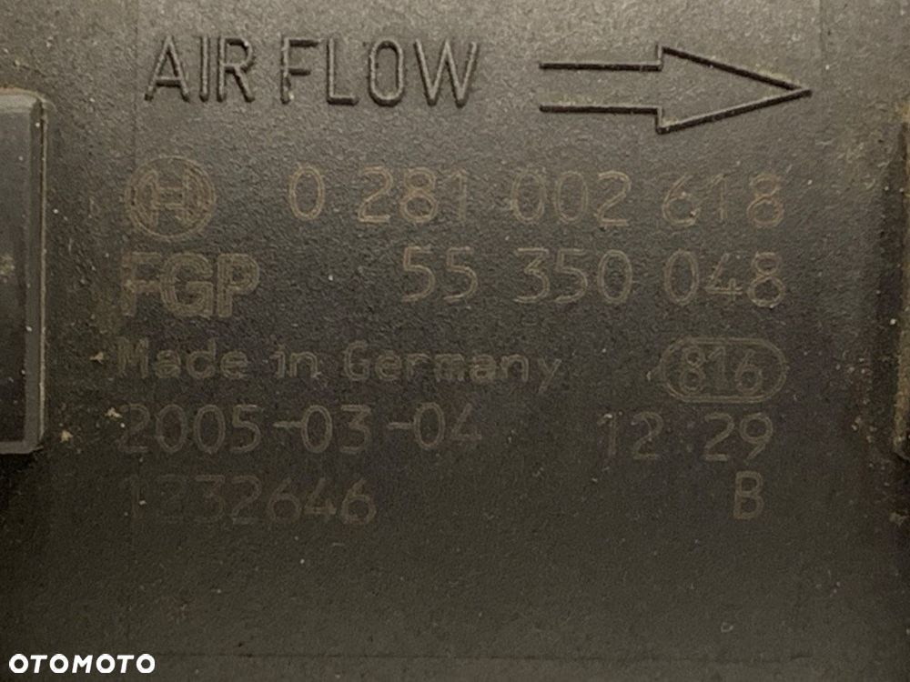 PRZEPŁYWOMIERZ  OPEL ASTRA H Kombi (A04) 2004 - 2014 1.7 CDTI (L35) 74 kW [101 KM] olej napędowy - 5