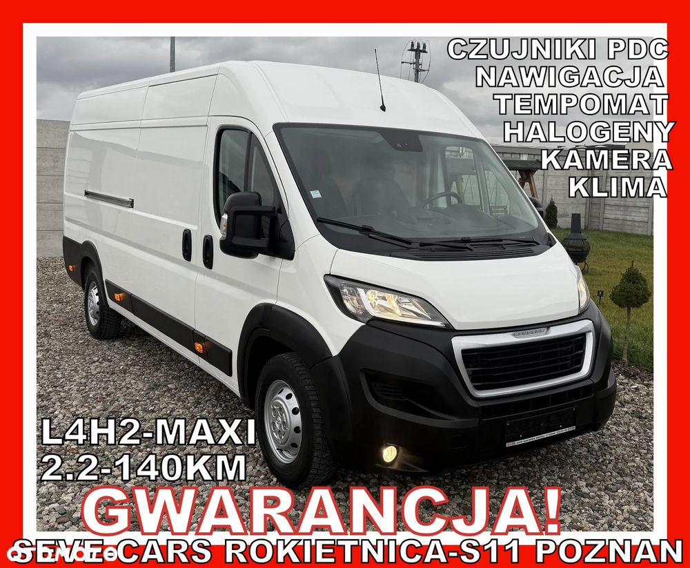 Peugeot BOXER L4H2 klima, 140km, kamera, czujniki pdc, navi, tempomat - 1