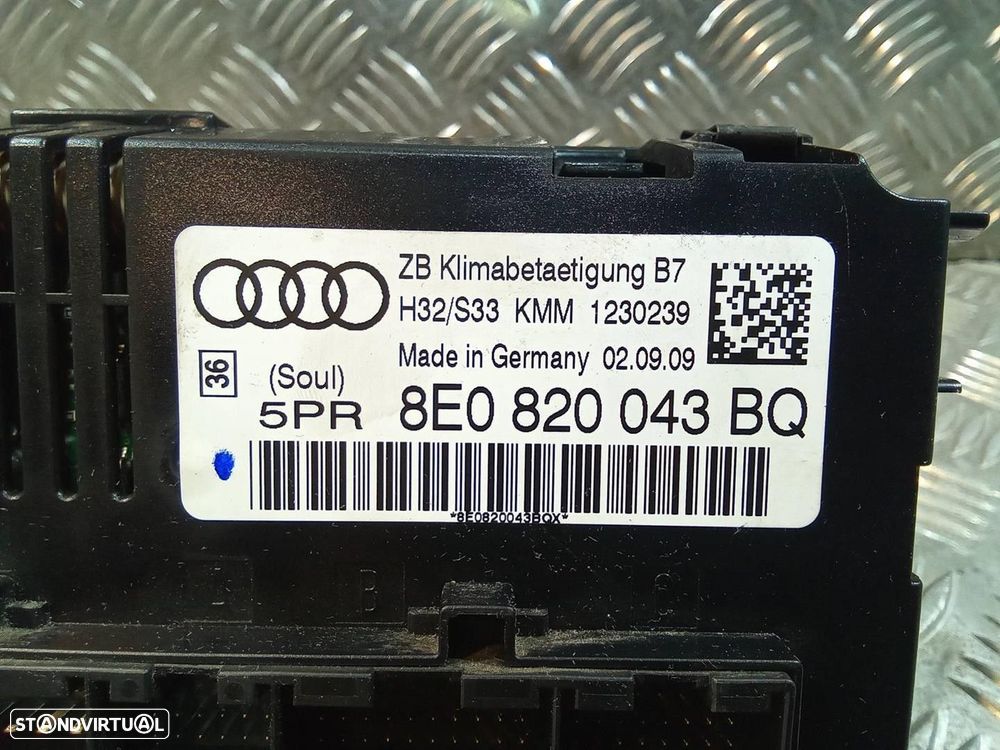 COMANDO CLIMATIZADOR SEAT EXEO ST 2009 -8E0820043BQ - 4