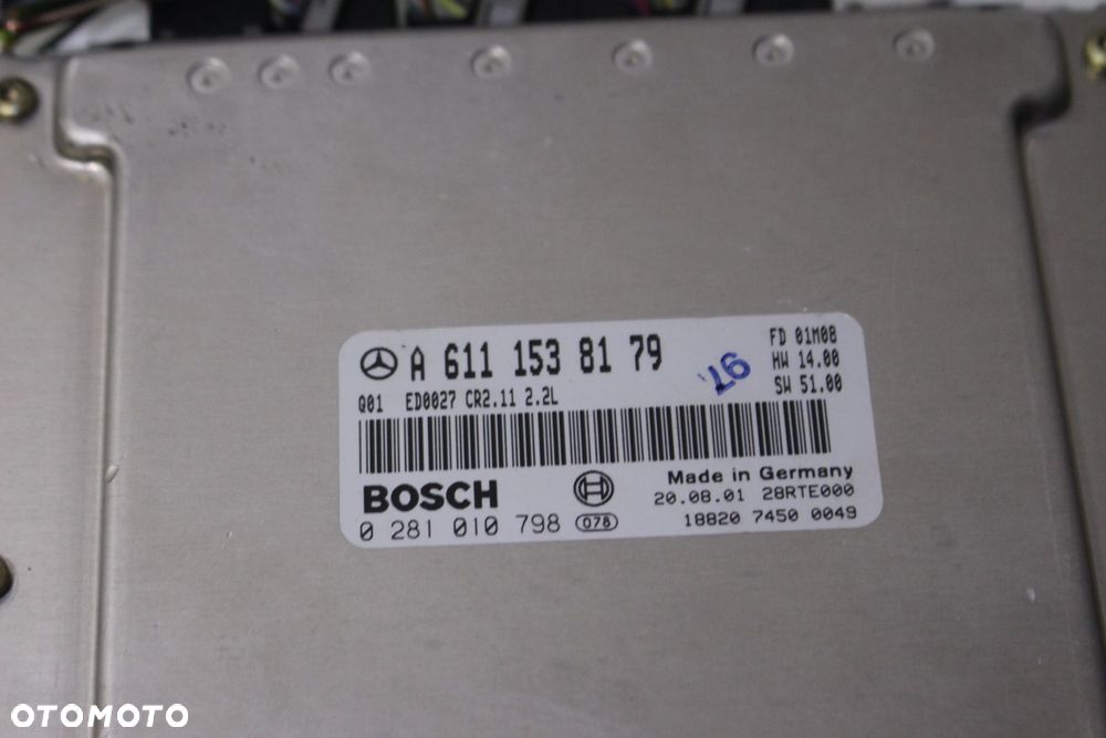 KOMPUTER SILNIKA MERCEDES-BENZ W203 C220 CDI A6111538179 - 2