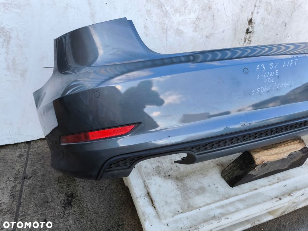 ZDERZAK TYŁ AUDI A3 8V SEDAN CABRIO PDC LZ7S ORYGINAŁ KOMPLETNY ! - 5