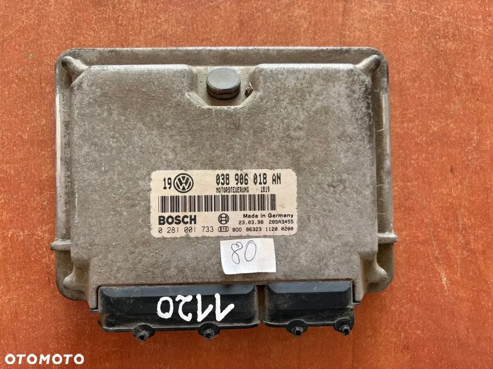 VW GOLF IV 1.9 TDI KOMPUTER 038906018AN 0281001733 - 1